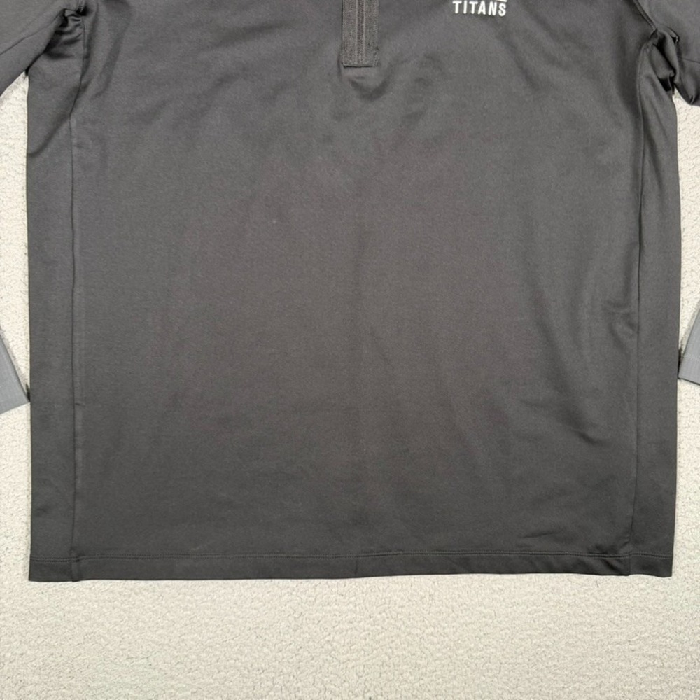 Nike Shirt Mens XL Black 1/4 Zip Pullover Performance Stretch Casual Preppy Logo - Picture 3 of 13